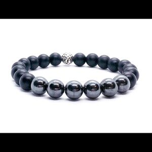 Onyx & Hematite Bracelet